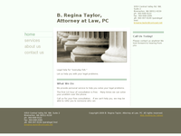 B REGINA TAYLOR website screenshot