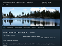 TERRANCE TAFORO website screenshot