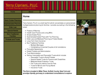 TERRY CIPRIANI website screenshot