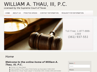 WILLIAM THAU III website screenshot