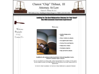 CHAREST THIBAUT III website screenshot