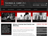 THOMAS CAMP website screenshot