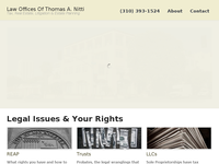 THOMAS NITTI website screenshot