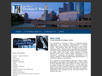 THOMAS HAYES website screenshot
