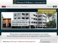 THOMAS WILLIAMS website screenshot