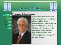 THOMAS MOLINARO website screenshot