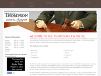 JAMES THOMPSON website screenshot