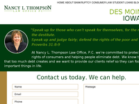 NANCY THOMPSON website screenshot
