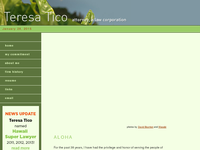 TERESA TICO website screenshot