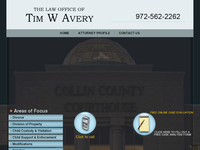 TIM AVERY website screenshot