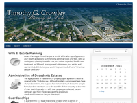 TIMOTHY CROWLEY website screenshot