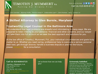 TIMOTHY MUMMERT website screenshot