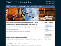 TIMOTHY SLOAN website screenshot