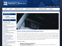 TIMOTHY DAVE website screenshot