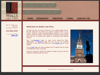 TINA WALLS website screenshot