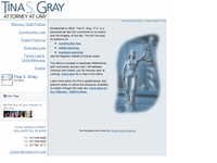 TINA GRAY website screenshot