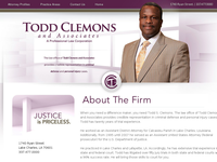 TODD CLEMONS website screenshot