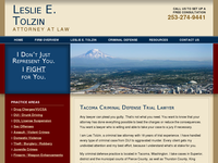 LESLIE TOLZIN website screenshot