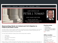 PETER TOMAO website screenshot