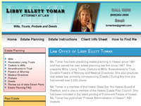 LIBBY TOMAR website screenshot