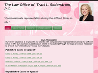 TRACI SODERSTROM website screenshot