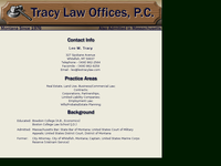 LEO TRACY website screenshot