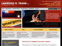 LAWRENCE TRANK website screenshot