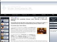 YURI TSYGANOV website screenshot