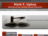 MARK UPHUS website screenshot