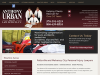 ANTHONY URBAN website screenshot