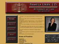 PAMELA URRY website screenshot
