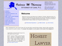 VALERIE THERRIEN website screenshot