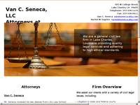 VAN SENECA website screenshot