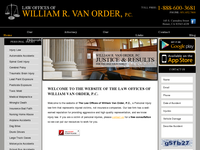 WILLIAM VAN ORDER website screenshot