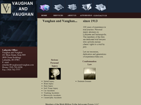 CHARLES VAUGHAN website screenshot
