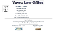 JOHN VAVRA website screenshot