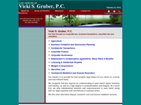 VICKI GRUBER website screenshot
