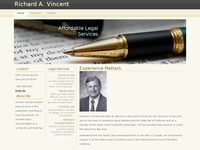 RICHARD VINCENT website screenshot