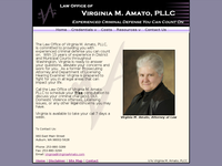 VIRGINIA AMATO website screenshot