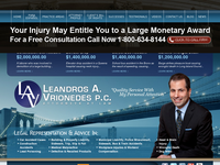 LEANDROS VRIONEDES website screenshot