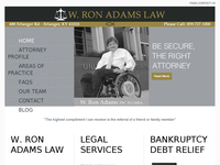 W RON ADAMS website screenshot