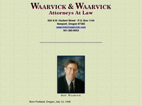 JEFF WAARVICK website screenshot