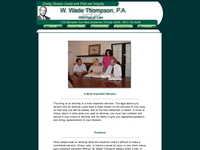 WADE THOMPSON website screenshot