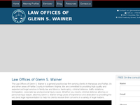 GLENN WAINER website screenshot