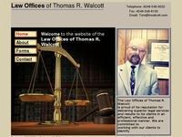 THOMAS WALCOTT website screenshot