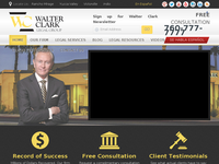 WALTER CLARK website screenshot