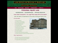 WALTER RADULSKI website screenshot