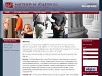 MATT WALTON website screenshot