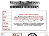 TIMOTHY WALTON website screenshot