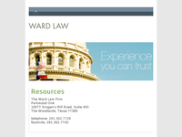DAVID WARD website screenshot